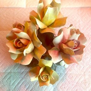 1950’s Capodimonte porcelain handmade centerpiece